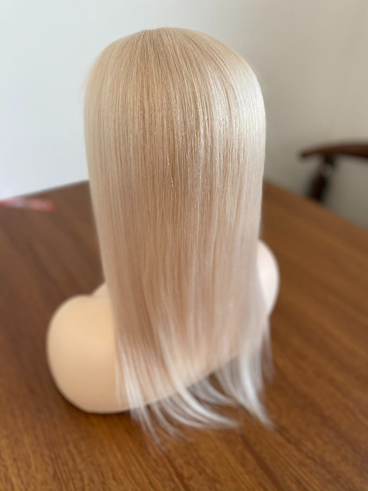 Hairpiece/Topper Platinum made of human hair